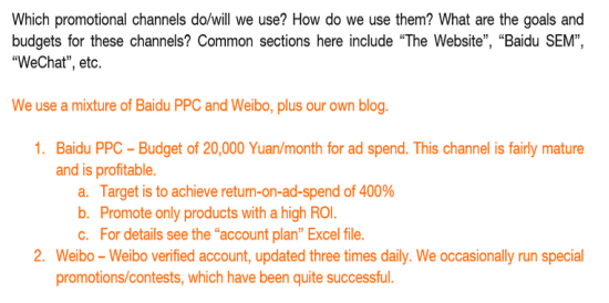 What channels to use for China marketing campaign