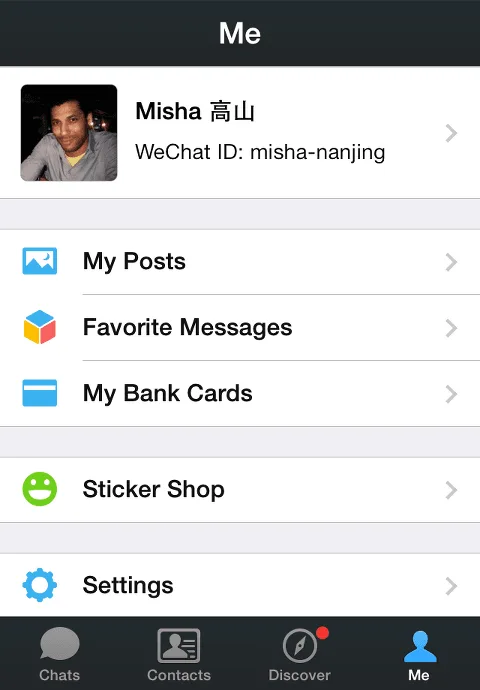 WeChat services