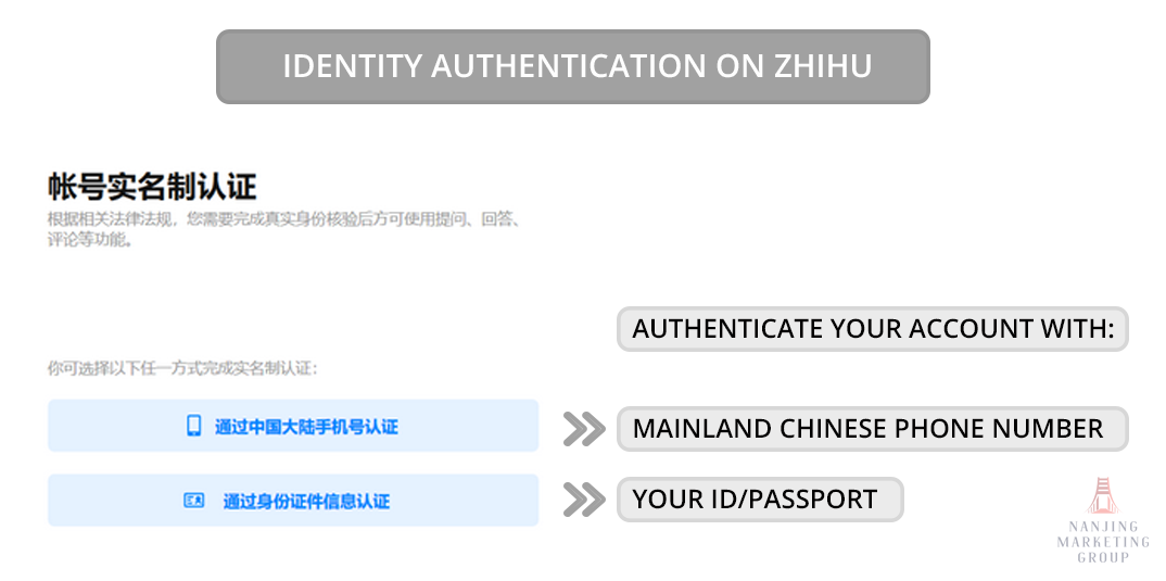 Zhihu account authentication - Step 1