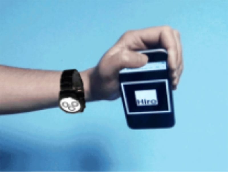 Web augmented reality marketing example